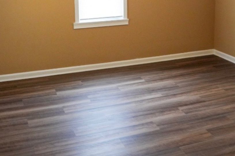 Hardwood flooring in a bright Columbus living room